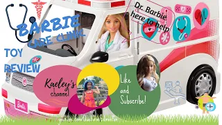 Toy Review: Barbie Dream House Adventure Barbie Care Clinic| kaeley's channel