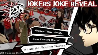 Joker jokingly reveals they're the Phantom Thieves to Akane - Persona 5 Strikers