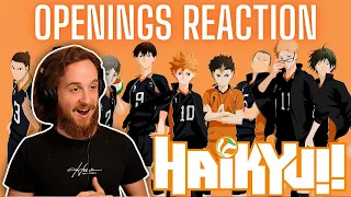 Singer Reacts to HAIKYUU Openings 1-7 for the FIRST TIME🔥