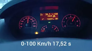 Peugeot Boxer 3.0 HDi 177Km very heavy acceleration 0-100 Km/h before and after chip remap stage1