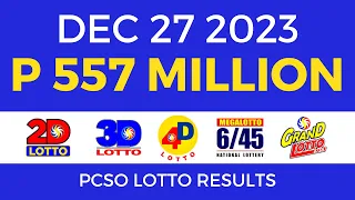 Lotto Result December 27 2023 9pm PCSO