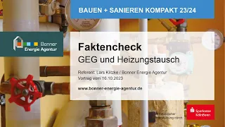 Faktencheck zu GEG und Heizungstausch