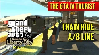 The GTA IV Tourist: Train Ride and Stations Tour A/8 (green) Line - Part 2 of 4 - 60 fps