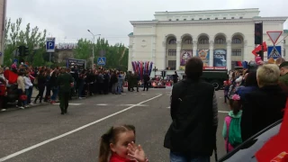 Донецк Военная техника  9 мая День Победы 2017