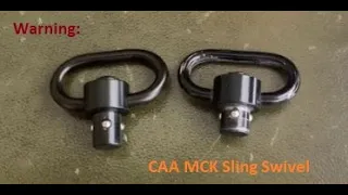 Customer Warning: CAA MCK QD Sling Swivel