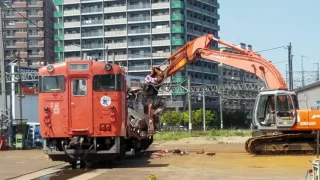 【視聴注意】キハ40 1004解体の一部始終 5/29撮影【ショッキングな映像有】