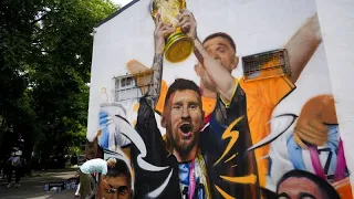 Argentina honours Lionel Messi and Albiceleste on mural