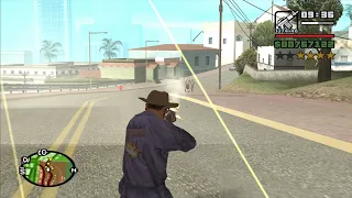 Gang Wars with a 4 Star Wanted Level - part 19 - GTA San Andreas - from the FPV Starter Save