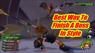 Kingdom Hearts 2 Final Mix  - Best Way To Finish A Boss With Style