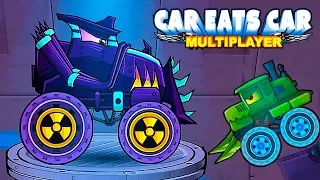 ЛОКОМАШИНА Car Eats Car Multiplayer - Открыли Новую Хищную Тачку в Игре Гонки Машина Ест Машину 4