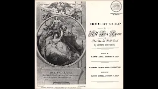 John Dryden / Robert M. Culp – All For Love Or The World Well Lost (Library Editions)