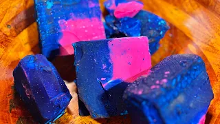 ASMR Blue & Pink Dyed Gym Chalk Crush | For Faith 💙💞💙