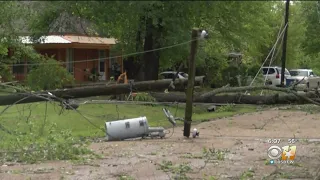 Severe Weather Pounds Areas Of Central, East Texas, Causing Widespread Damage