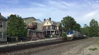 AMTRAK 43 and NS 911 on 37A!! (Manor, PA)