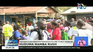 Huduma Namba: Long queues as Kenyans flock registration desks to beat deadline