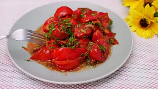 The most delicious tomato snack! 🍅 Magic salad   easy and fast!