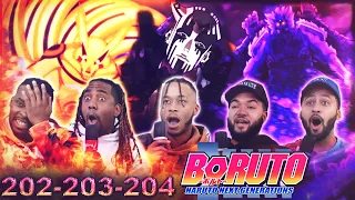 Naruto & Sasuke vs Jigen! Boruto 202, 203 & 204 Reaction/Review