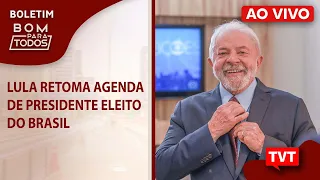 Lula retoma agenda de presidente eleito do Brasil