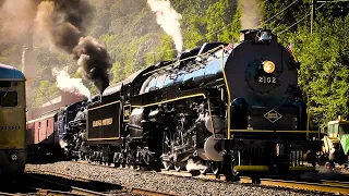 🚂🚂 STEAM DOUBLE HEADER on the Reading and Northern | #2102 and #425 Iron Horse Rambles