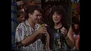 Ace Frehley & his daughter Monique on MTV Birthday Blast - 08/01/87