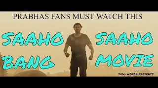 Saaho Bang | Saaho Movie | Prabhas | Shraddha Kapoor | Sujeeth | Ghibran | UV Creations | SyGo WORLD