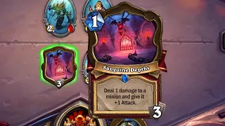 Hearthstone NEW CARD TYPE - LOCATION CARD Gameplay (Murder at Castle Nathria)