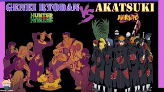 🕷Genei Ryodan Vs Akatsuki | La ARAÑA de Hunter x Hunter y La nube ROJA de Naruto Shippuden🎴 | HxH