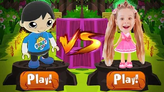 Tag with Ryan - Blue T-Shirt Ryan vs Love Diana Pet Dash - Run Gameplay