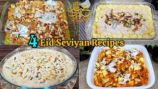 4 Eid Seviyan Recipes | Sheer Khurma | Qiwami Sewai | Quick Sheer Khurma | Sewaiyon Ka Zarda