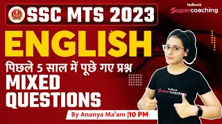 SSC MTS English Classes 2023 | Mixed Questions Asked in Last 5 Years | SSC MTS | Ananya Ma'am