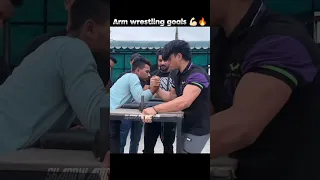 Aryan Arm wrestling goals 🔥💪🏻 #armwrestling #shorts #shadowarmwrestling