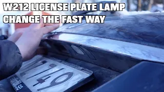 Mercedes W212 | How To Replace License Plate Lamp