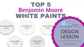 Top 5 White Paints: Design Lesson 9