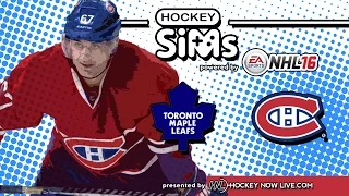 NHL 16 - Maple Leafs vs Canadiens (Hockey Sims)