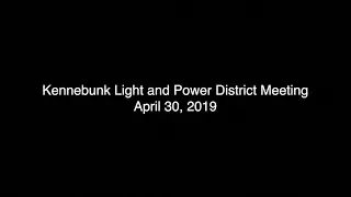 KLPD Meeting - April 30, 2019