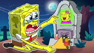 POOR SPONGEBOB: Good bye, My Mom - Very Sad Story Animation | Poor Baby Spongebob Life