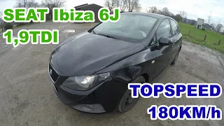 Seat Ibiza 6J TDI Test Drive Acceleration. Top Speed . тест драйв