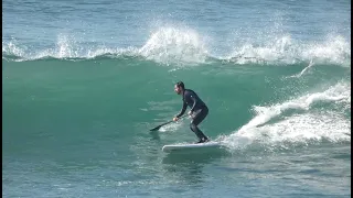 SUP Surf - Parede Beach Lisbon Portugal - 21 February 2020