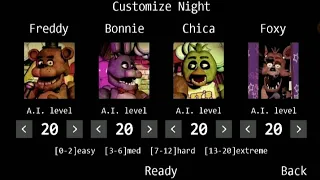 Custom Night на Эксперте в [♤Five Nights at Freddy's♤]