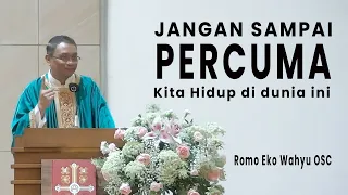 Romo Eko Wahyu OSC "HUBUNGAN TANPA STATUS DENGAN ALLAH"