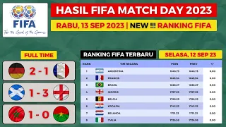 HASIL FIFA MATCH DAY TADI MALAM - JERMAN vs PRANCIS - RANKING FIFA TERBARU TIMNAS INDONESIA