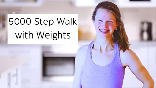 5000 Step Muscle Building Cardio Walk with Weights- Low Impact