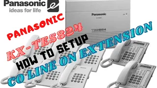 Panasonic TES 824 CO Line assign on extension