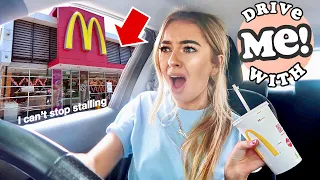 DRIVE WITH ME! First McDonald’s DRIVE THROUGH and STALLING!