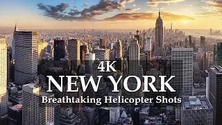 New York City Skyline {4K UltraHD} - Breathtaking View by Drone | (NYC), USA - NewYork Architecture