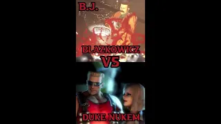 B.J. Blazkowicz vs Duke Nukem #shorts