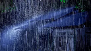 Sleep Fast With Super Rainfall - Fall Asleep Instantly With Heavy Rain On Tin Roof With Thunder S...