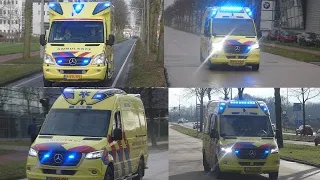 [VERSNELLER] Micu 04-302 en 7x Ambulances met spoed in Enschede