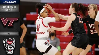 Virginia Tech vs. NC State Condensed Game | 2020-21 ACC Women's Basketball