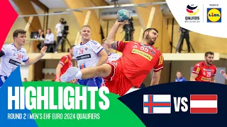 Faroe Islands vs Austria | Round 2 | Men's EHF EURO 2024 Qualifiers